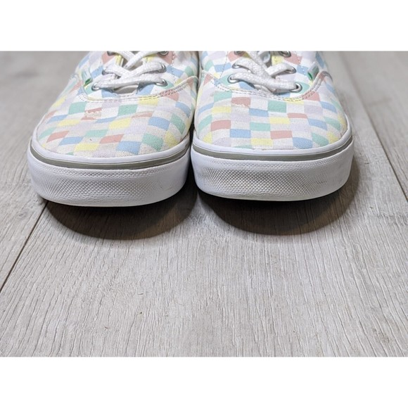 VANS US Missy Old Skool Pastel Rainbow Checkerboard Skate Shoes  4.0 - Picture 2 of 12